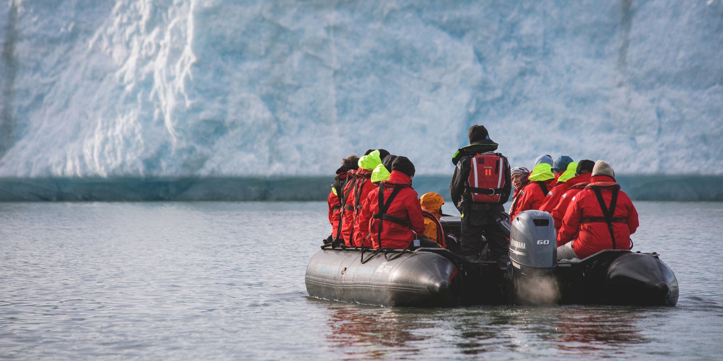 Sortie en zodiaque, Svalbard, Norvège