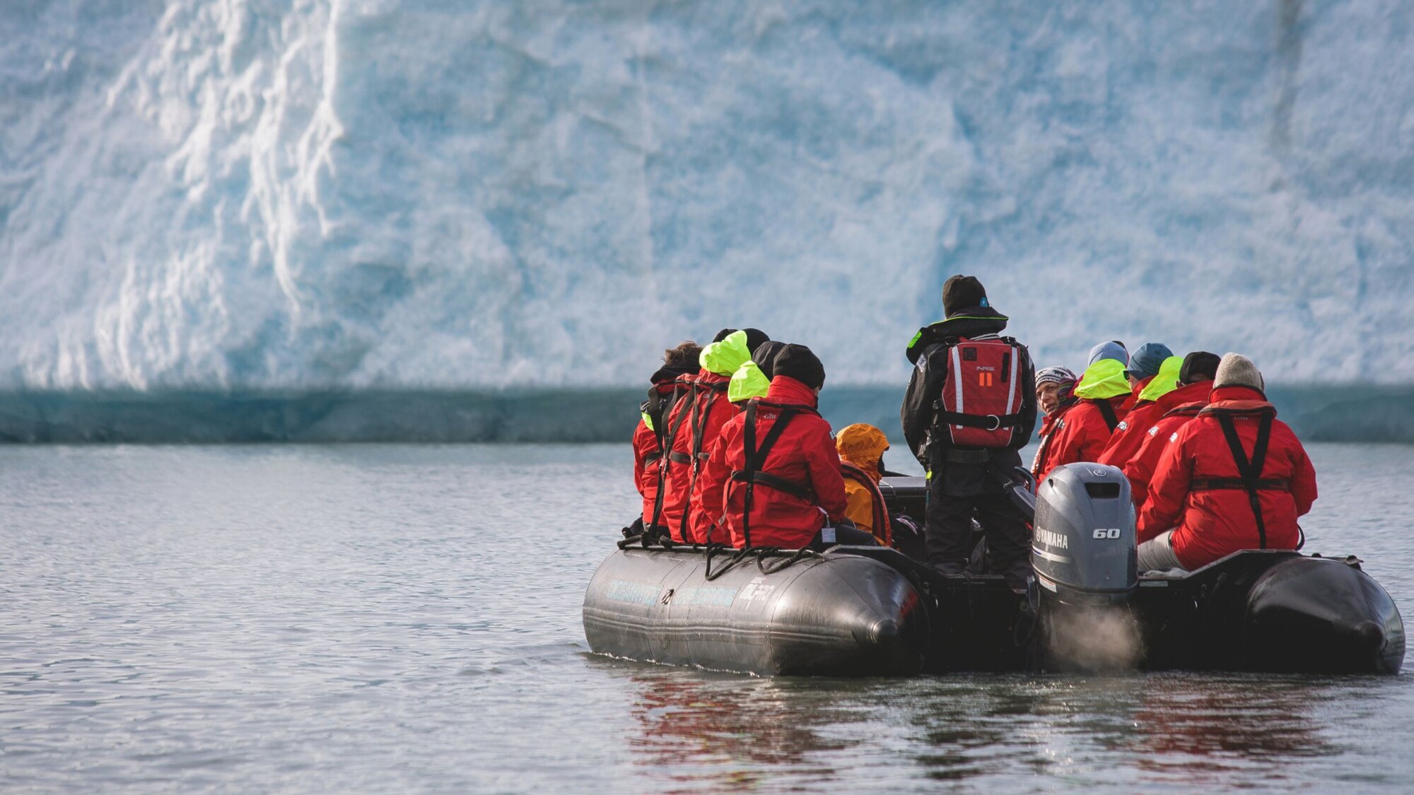 Sortie en zodiaque, Svalbard, Norvège