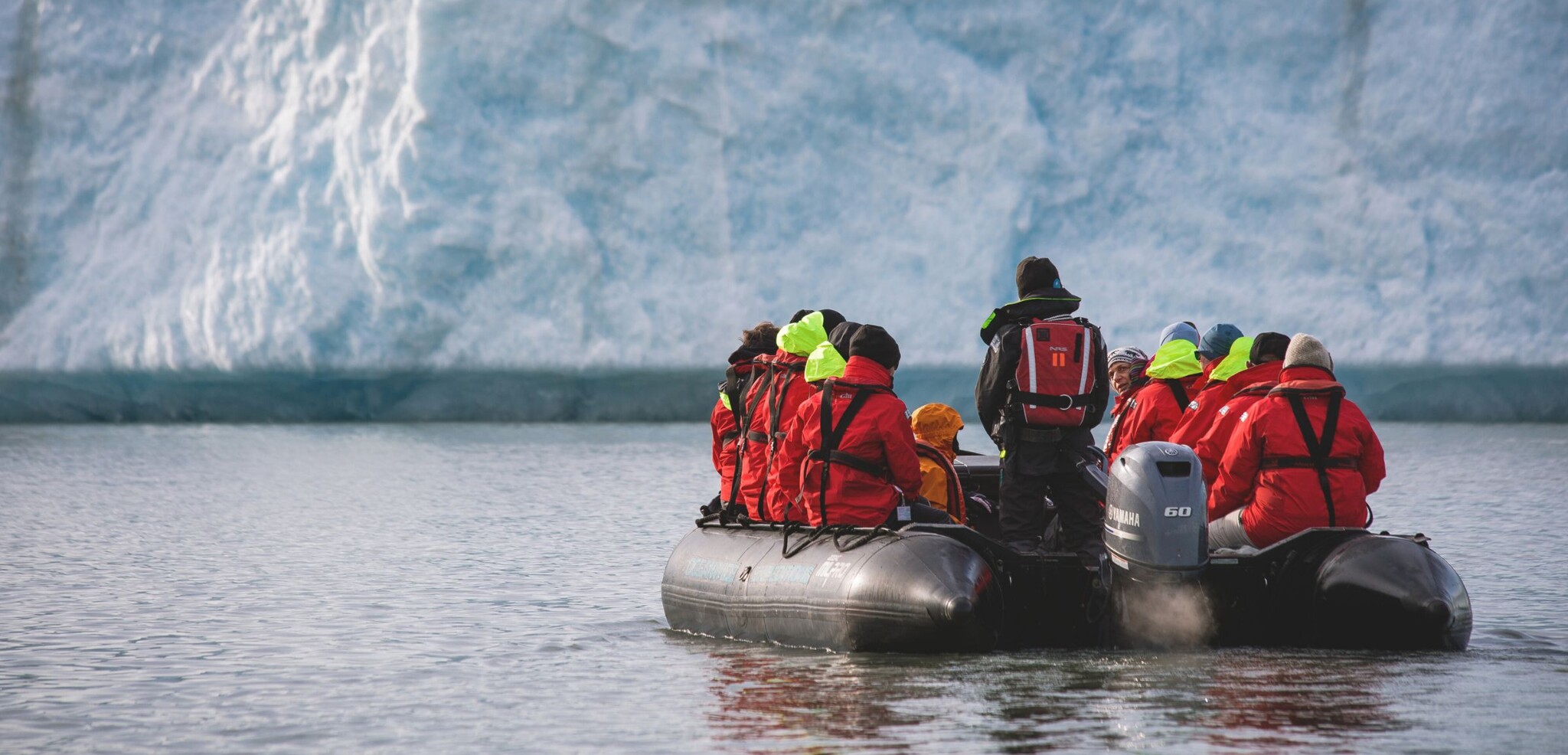 Sortie en zodiaque, Svalbard, Norvège