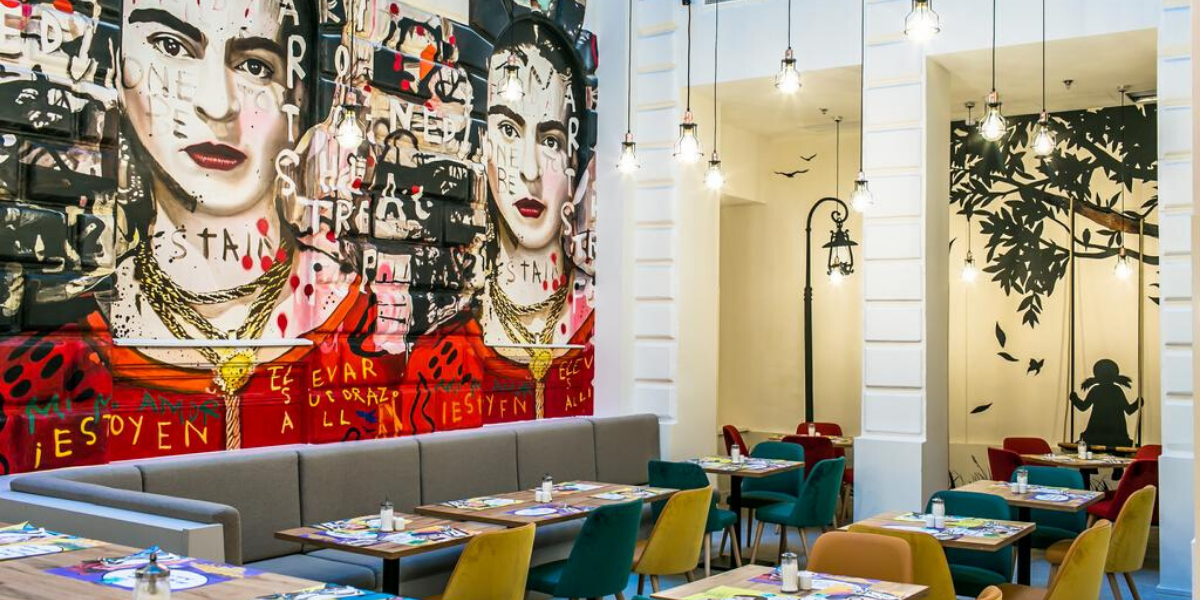 Le tout dans un décor arty !