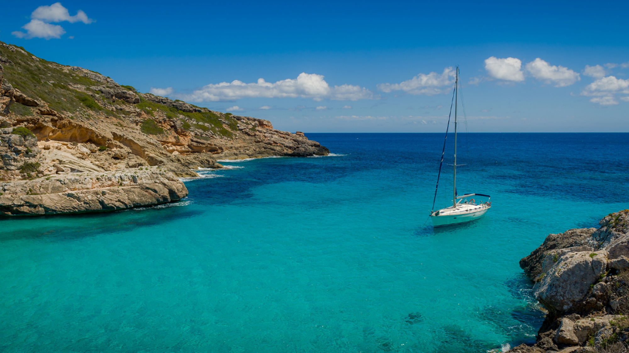 Sortie en mer sur un voilier, Majorque, Espagne