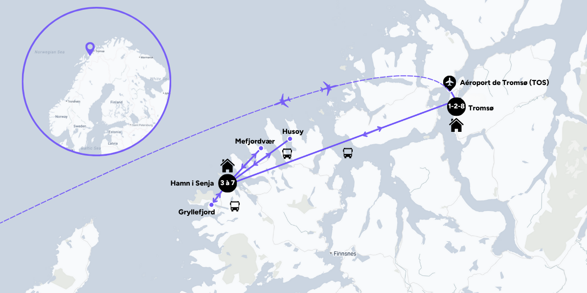 L'itinéraire de votre voyage entre femmes 