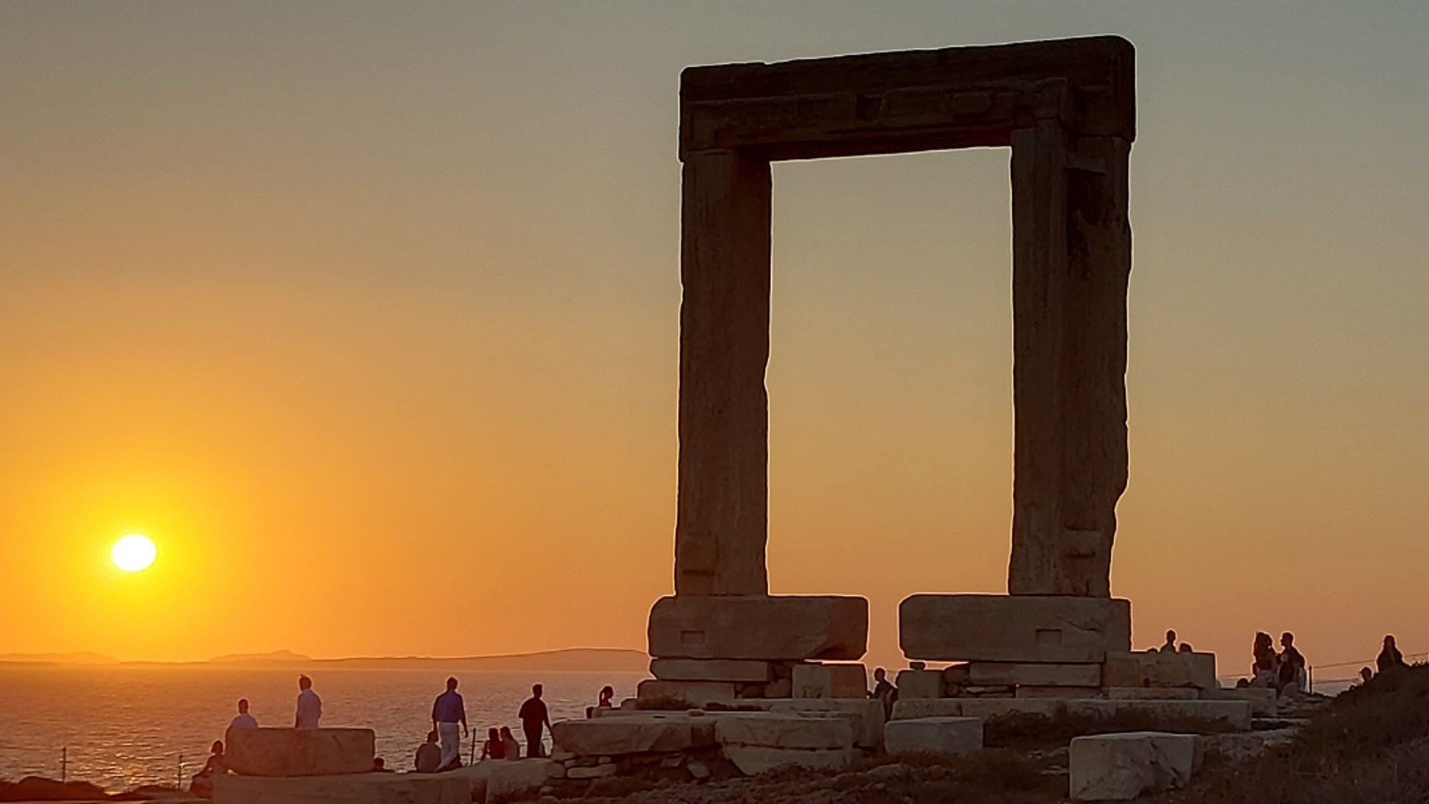 Naxos et ses couchers de soleil sur la Portara - jour 2