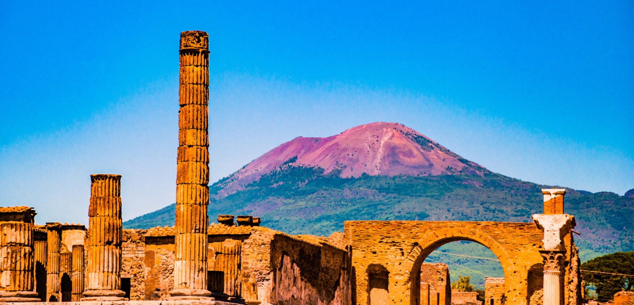 Pompéï et le Vésuve