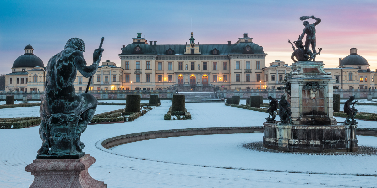 Le Palais de Drottningholm à Stockholm 
