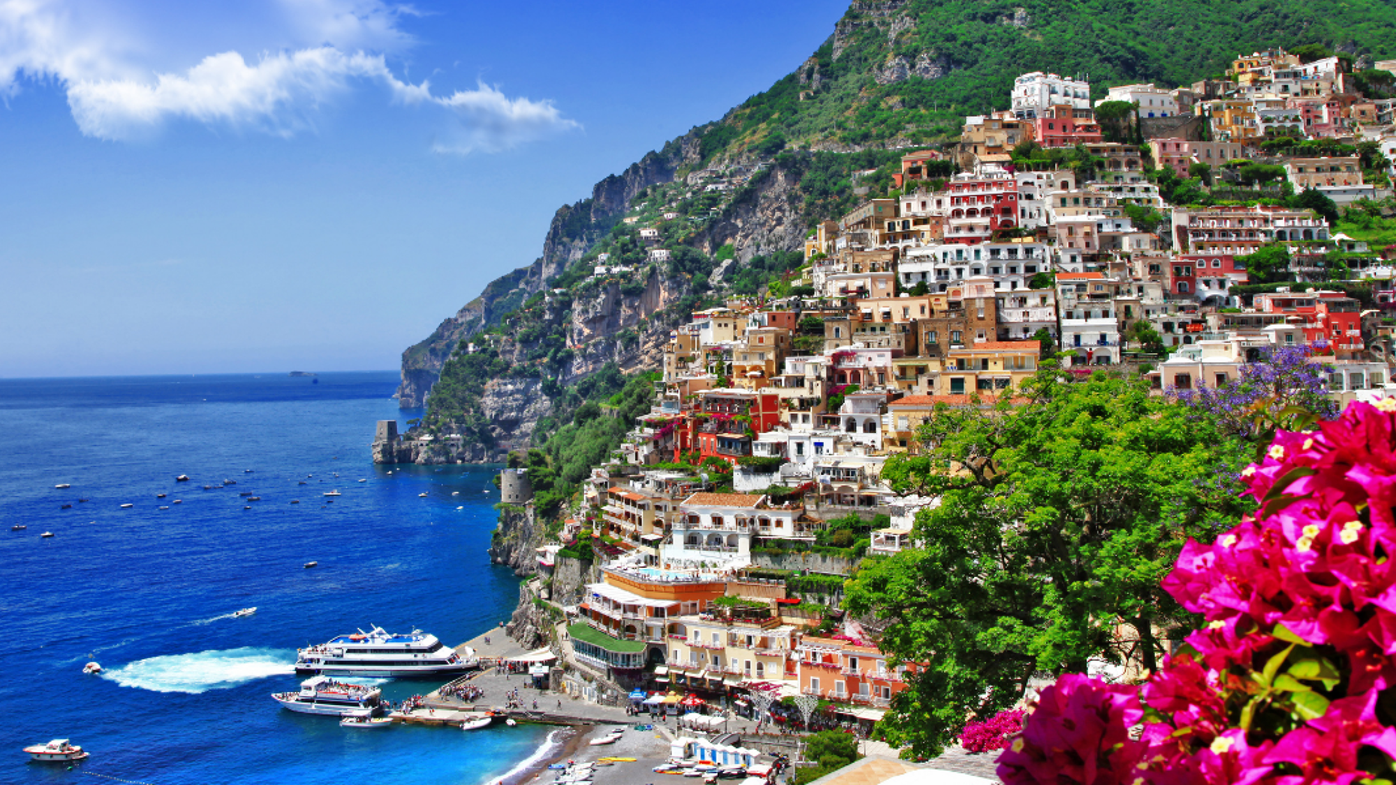 Positano, village perché (inclus pour les départs de 7 nuits et en option pour les départs de 5 nuits)