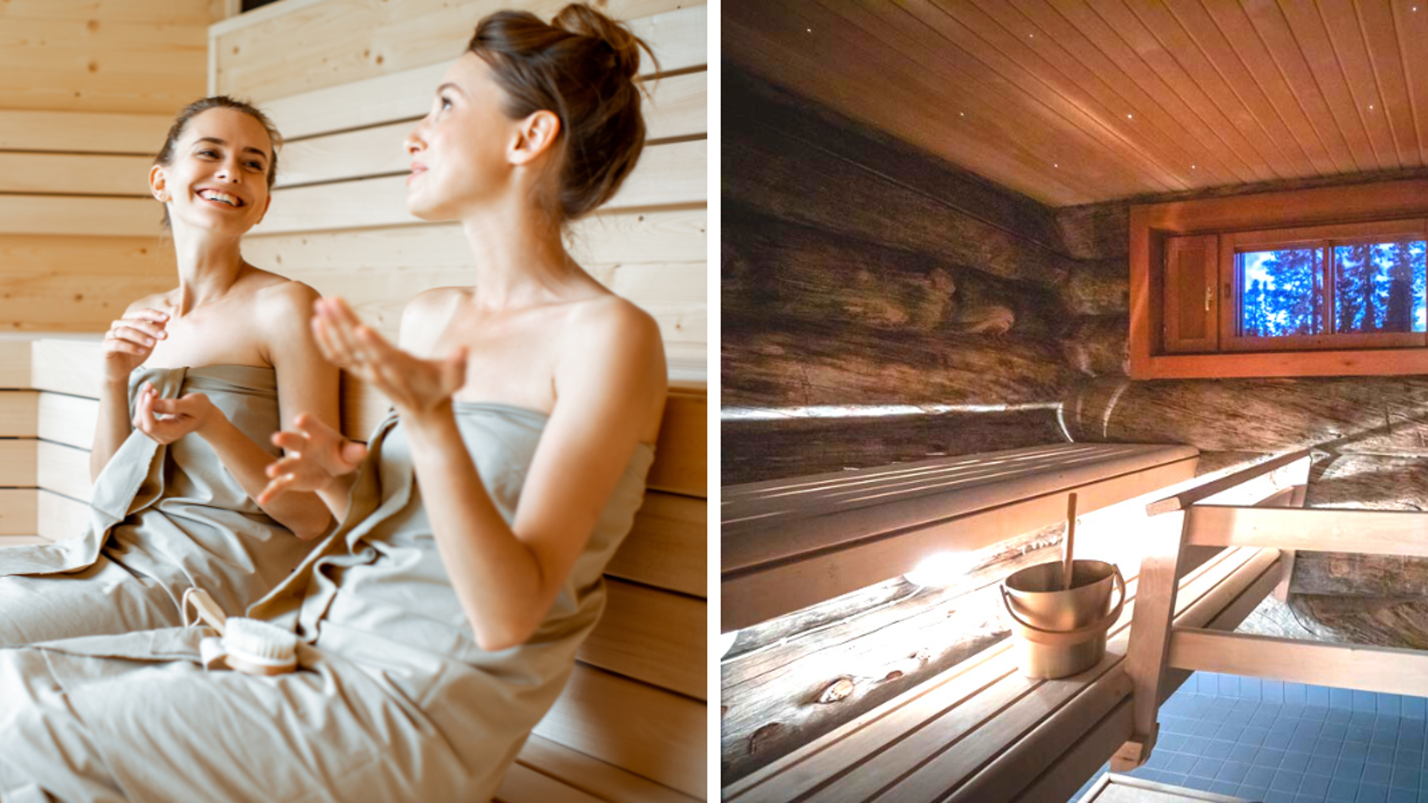 Sans oublier de vous détendre au sauna de votre chalet !