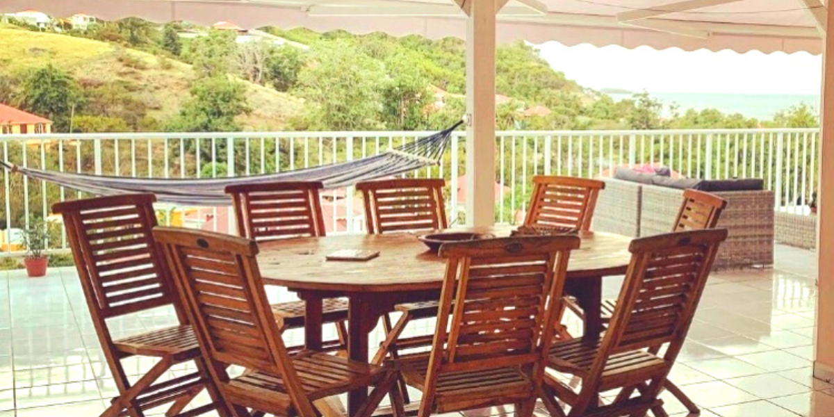 Détente à la villa, sur la terrasse 