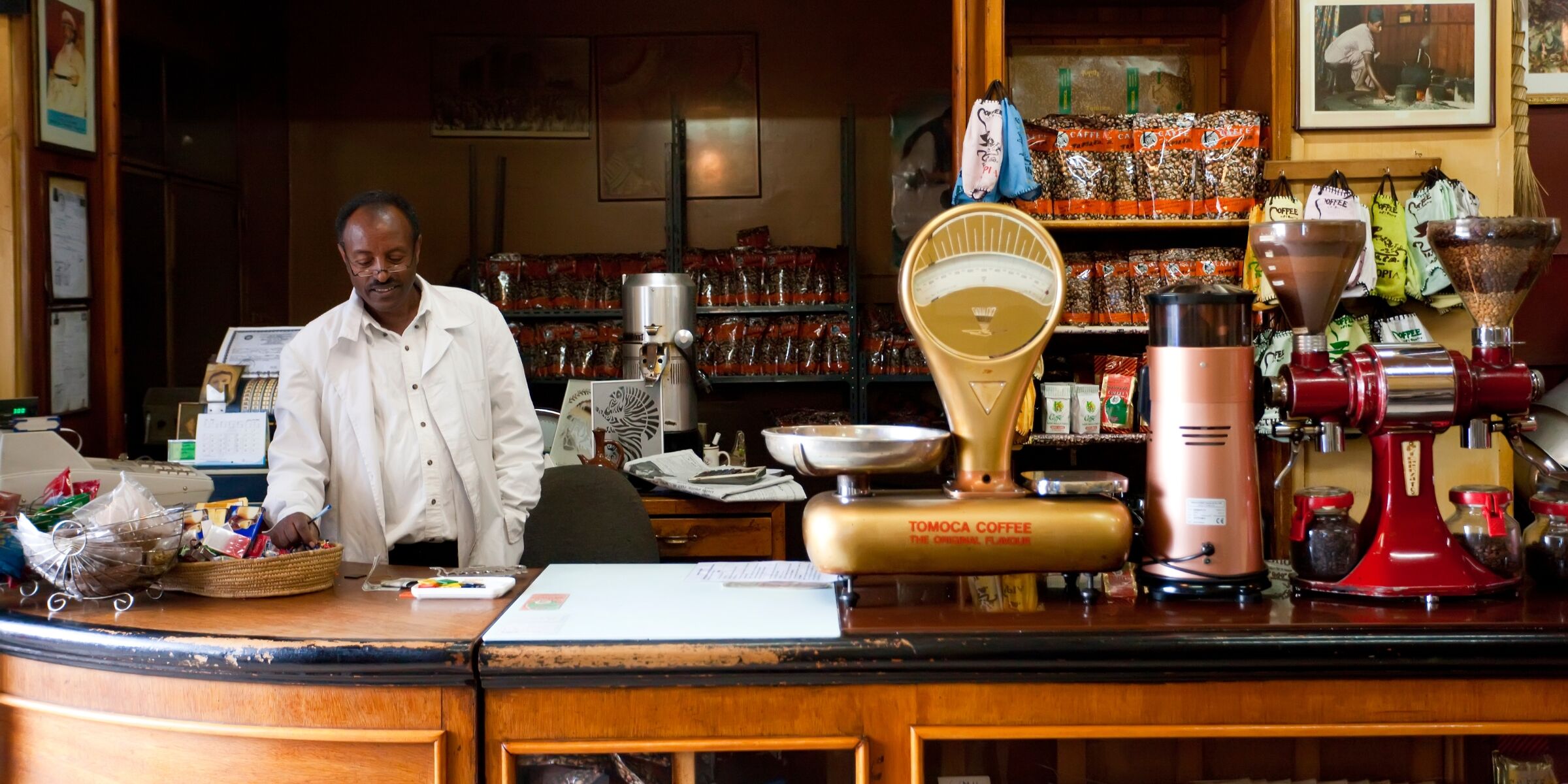 Café Tomoca, Addis-Abeba, Ethiopie