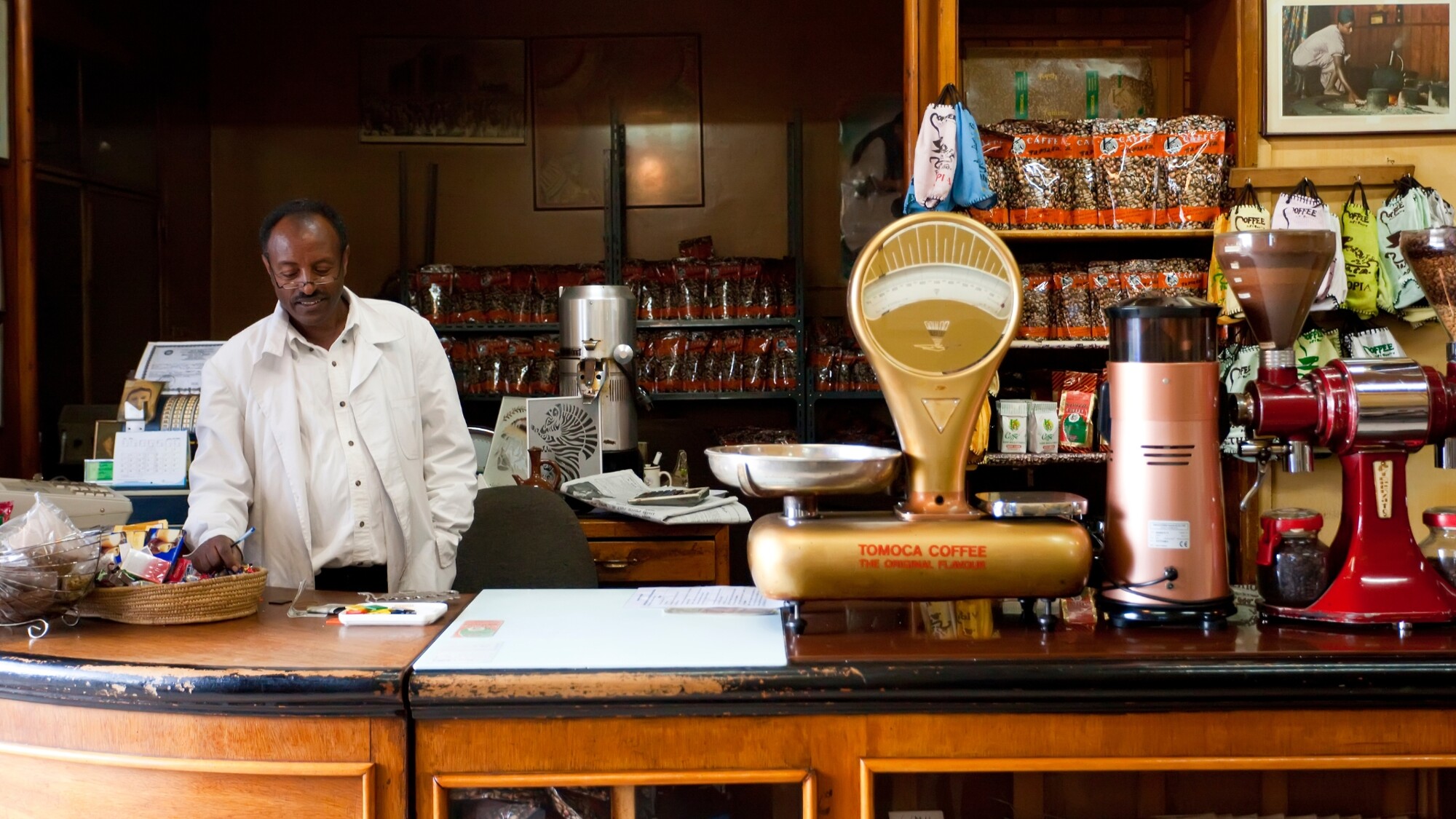Café Tomoca, Addis-Abeba, Ethiopie