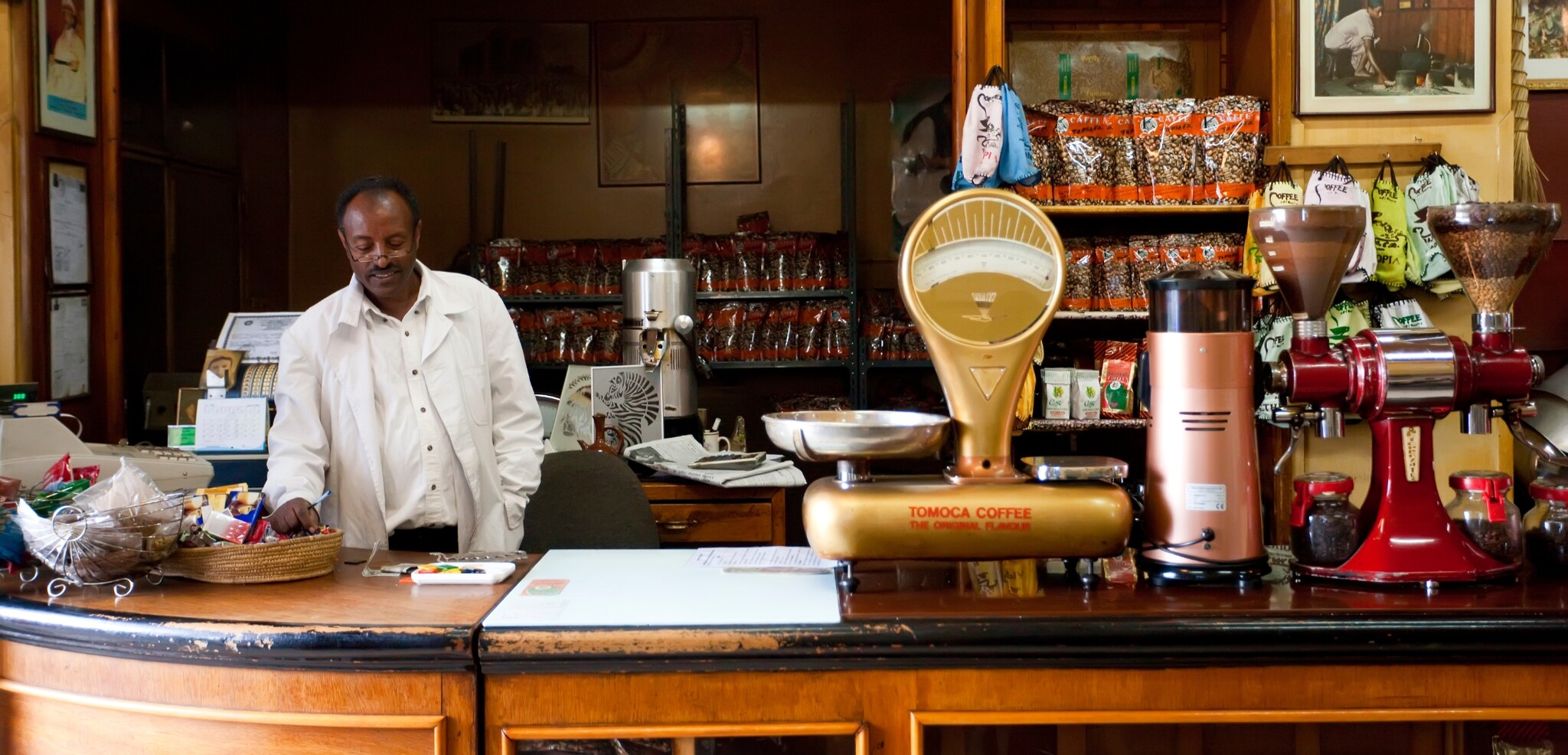 Café Tomoca, Addis-Abeba, Ethiopie