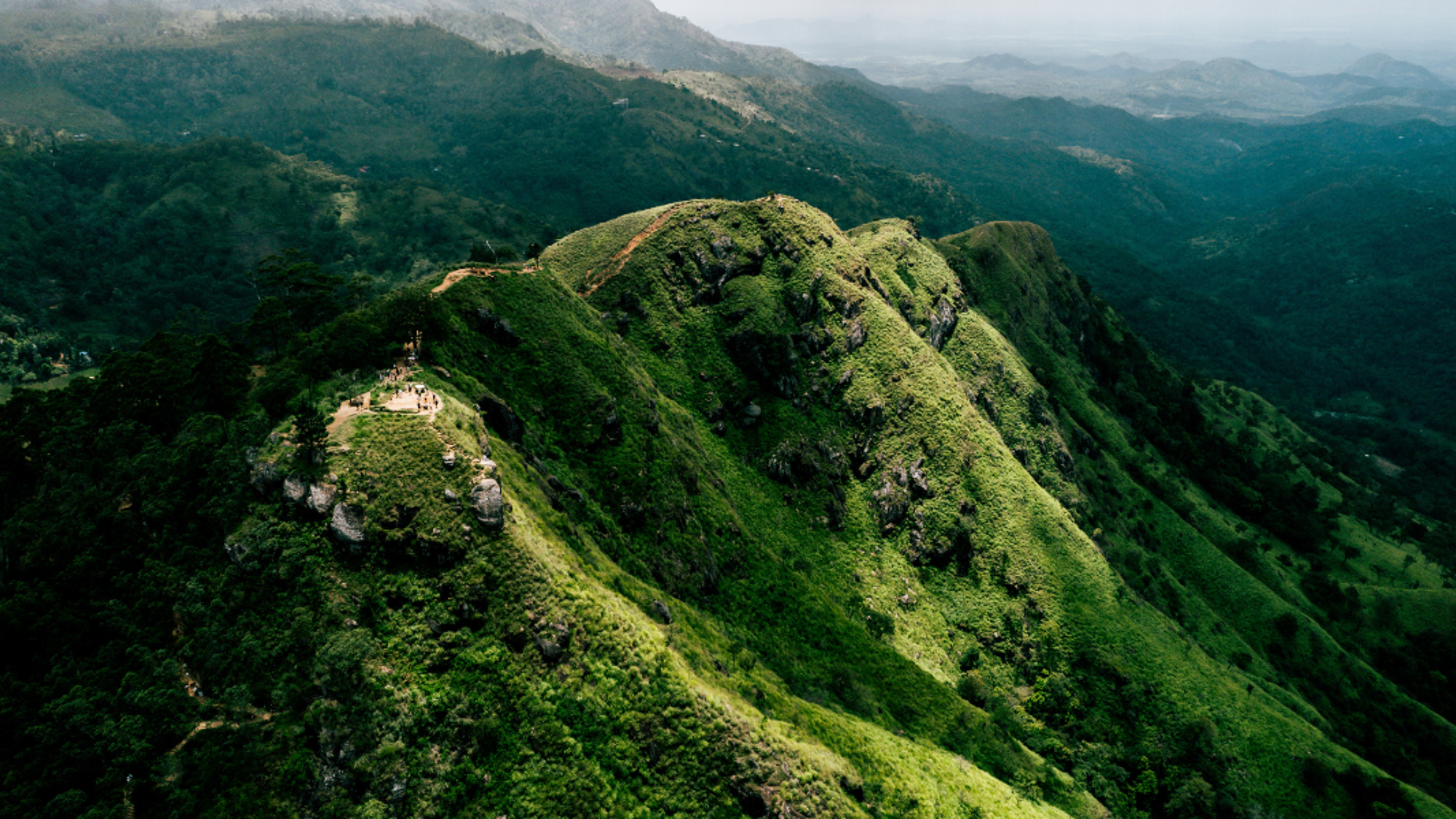 La vue du sommet du Little Adam's Peak, Ella - Jour 6