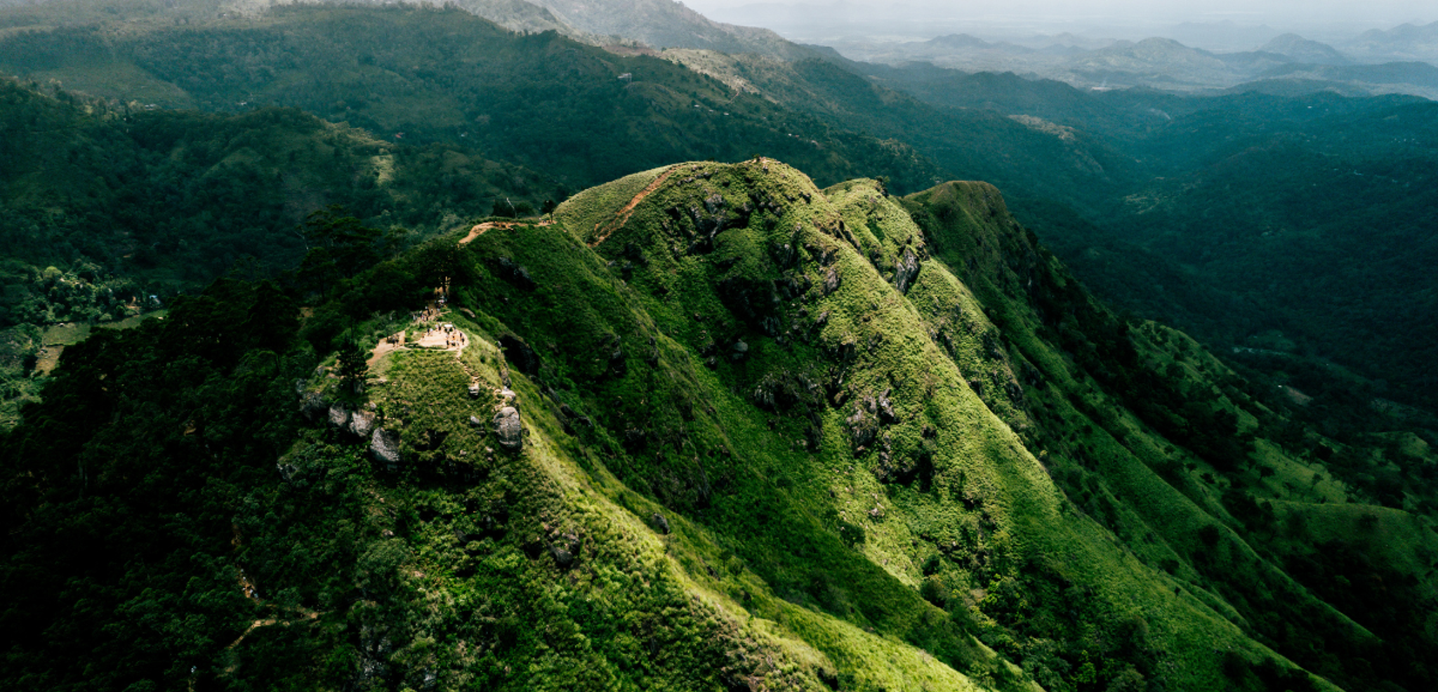 La vue du sommet du Little Adam's Peak, Ella - Jour 6