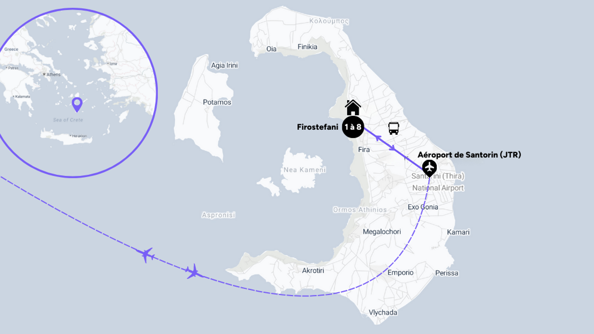L'itinéraire de votre séjour entre femmes