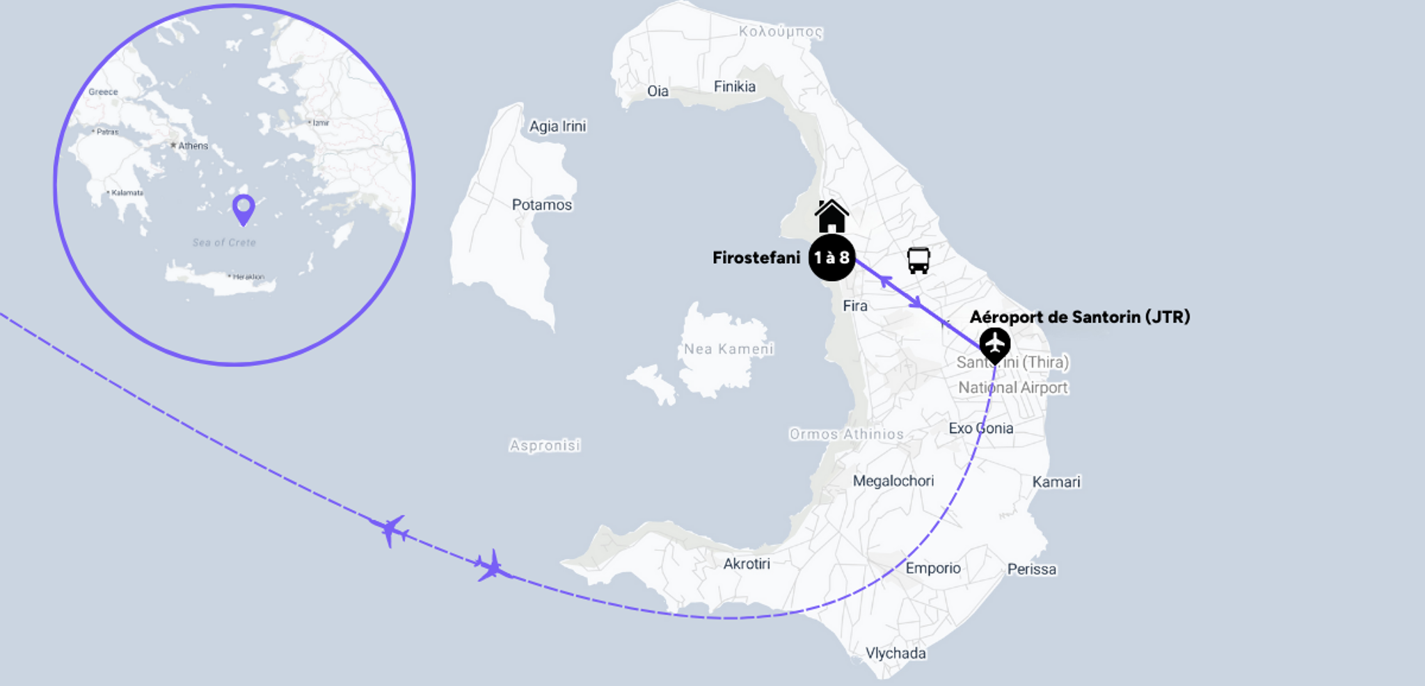 L'itinéraire de votre séjour entre femmes
