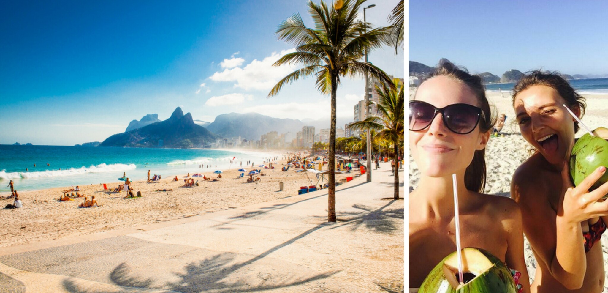 Profitez des belles plages brésiliennes comme Copacabana entre Copines !