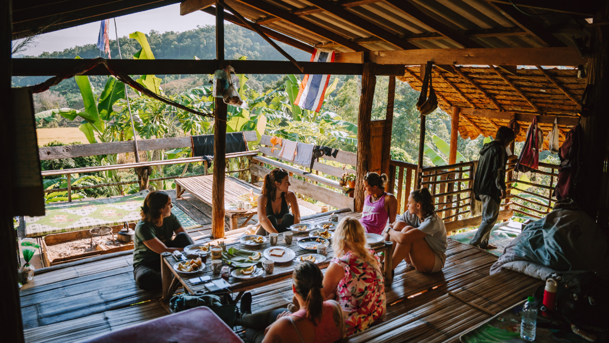 Nuit en hutte Chez Chi, montages de Chiang Mai, Thaïlande ©Pauline Simon