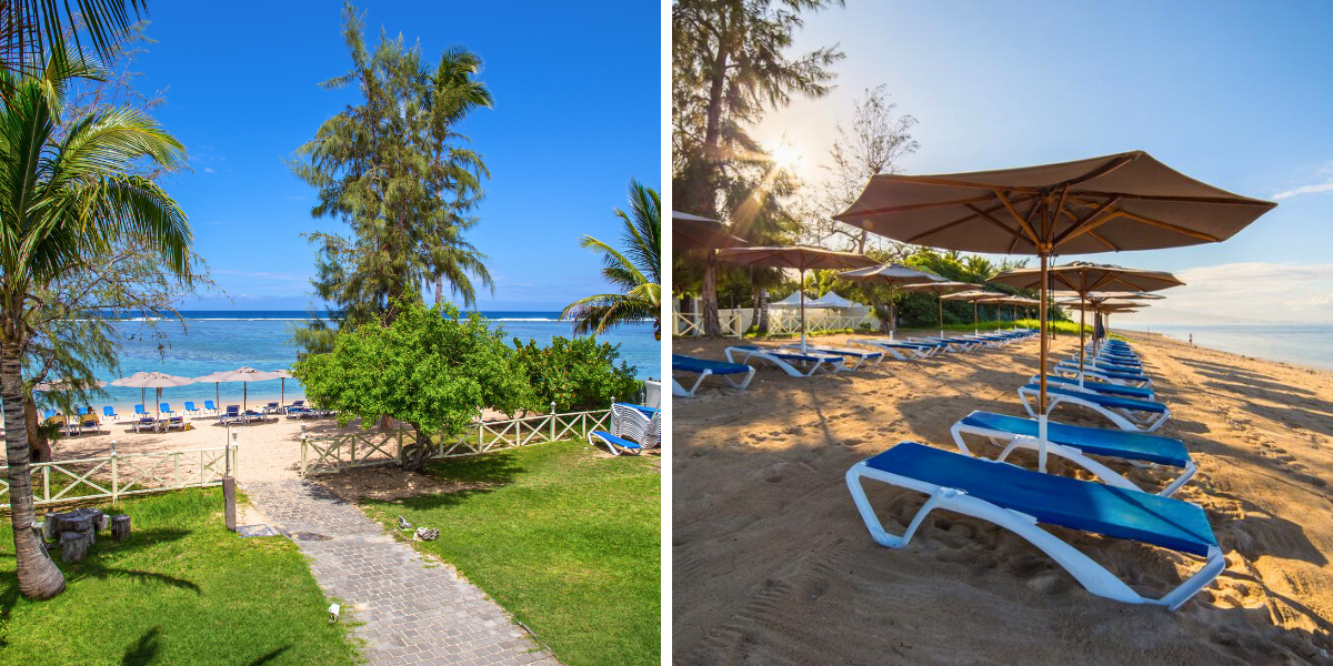 Entre deux excursions, pause farniente sur la plage de l'hôtel 