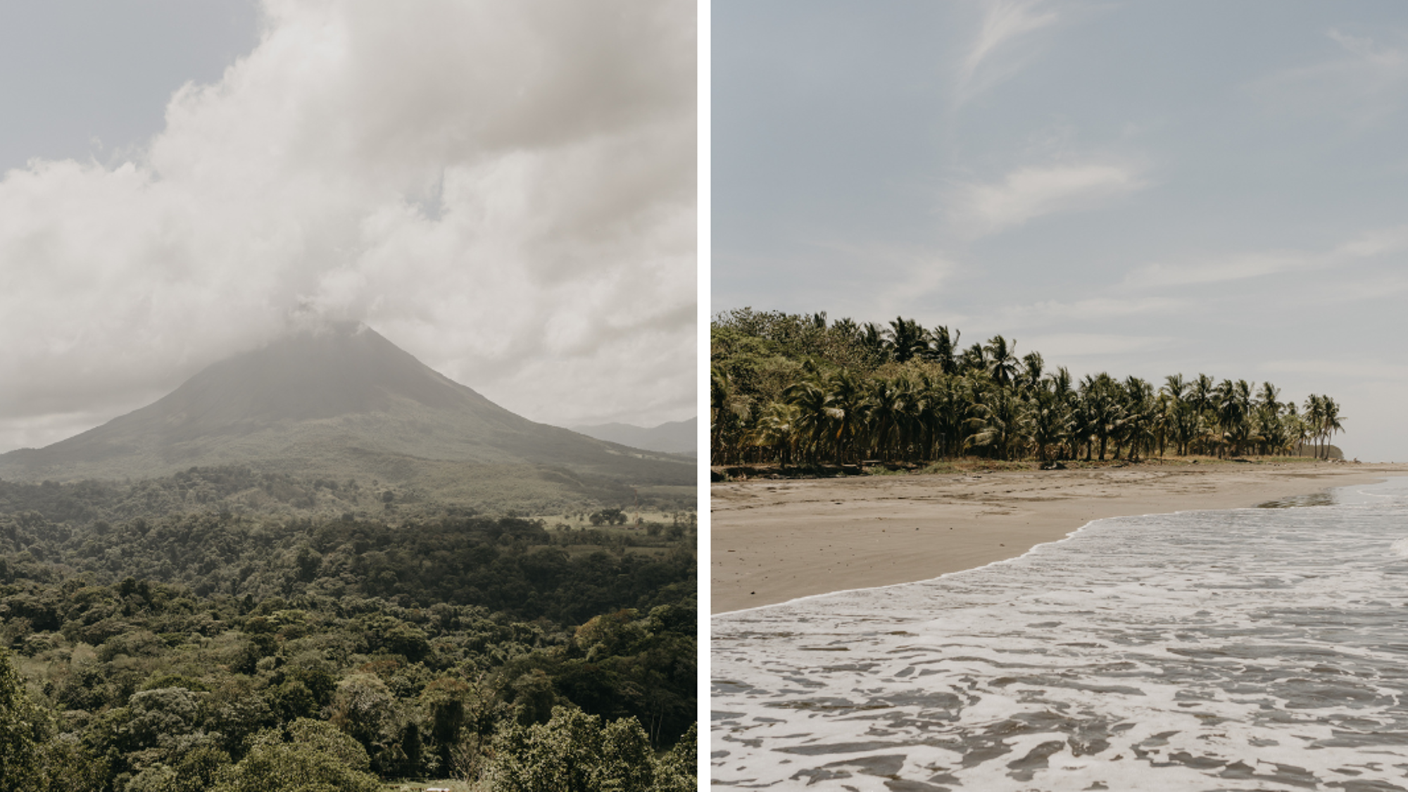 Entre volcan, jungle et plage