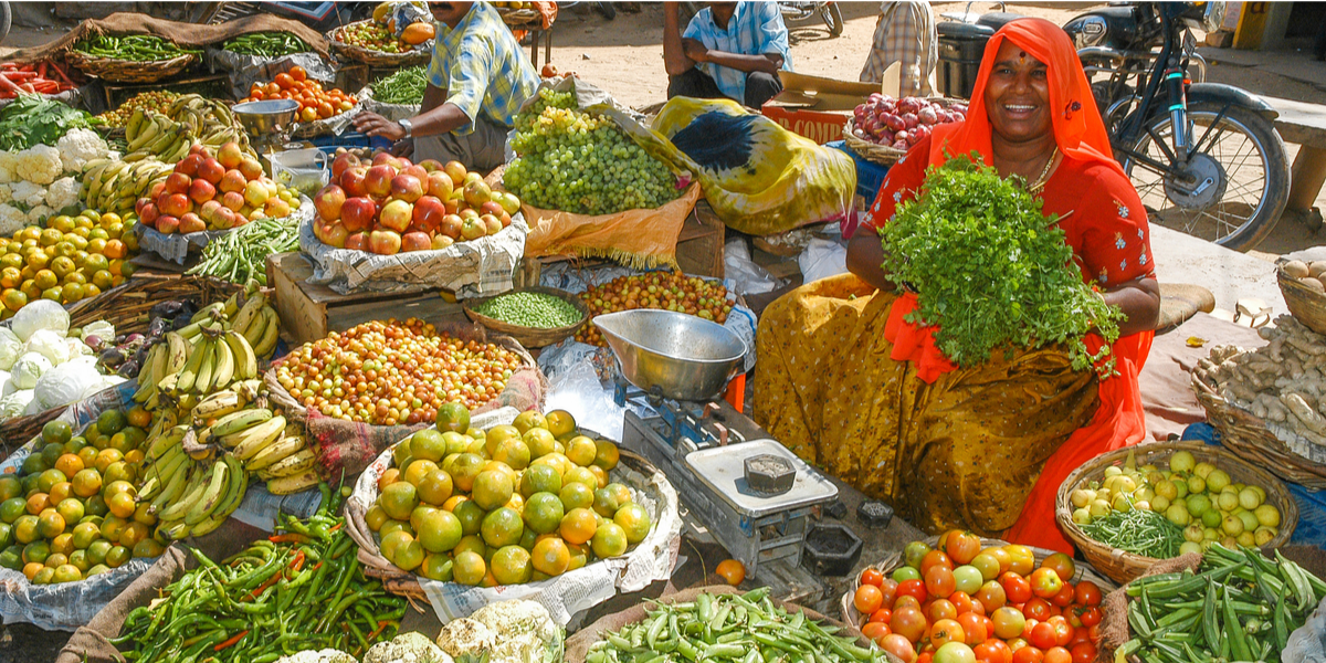 Sur le marché de Chandni Chowk, Dehli