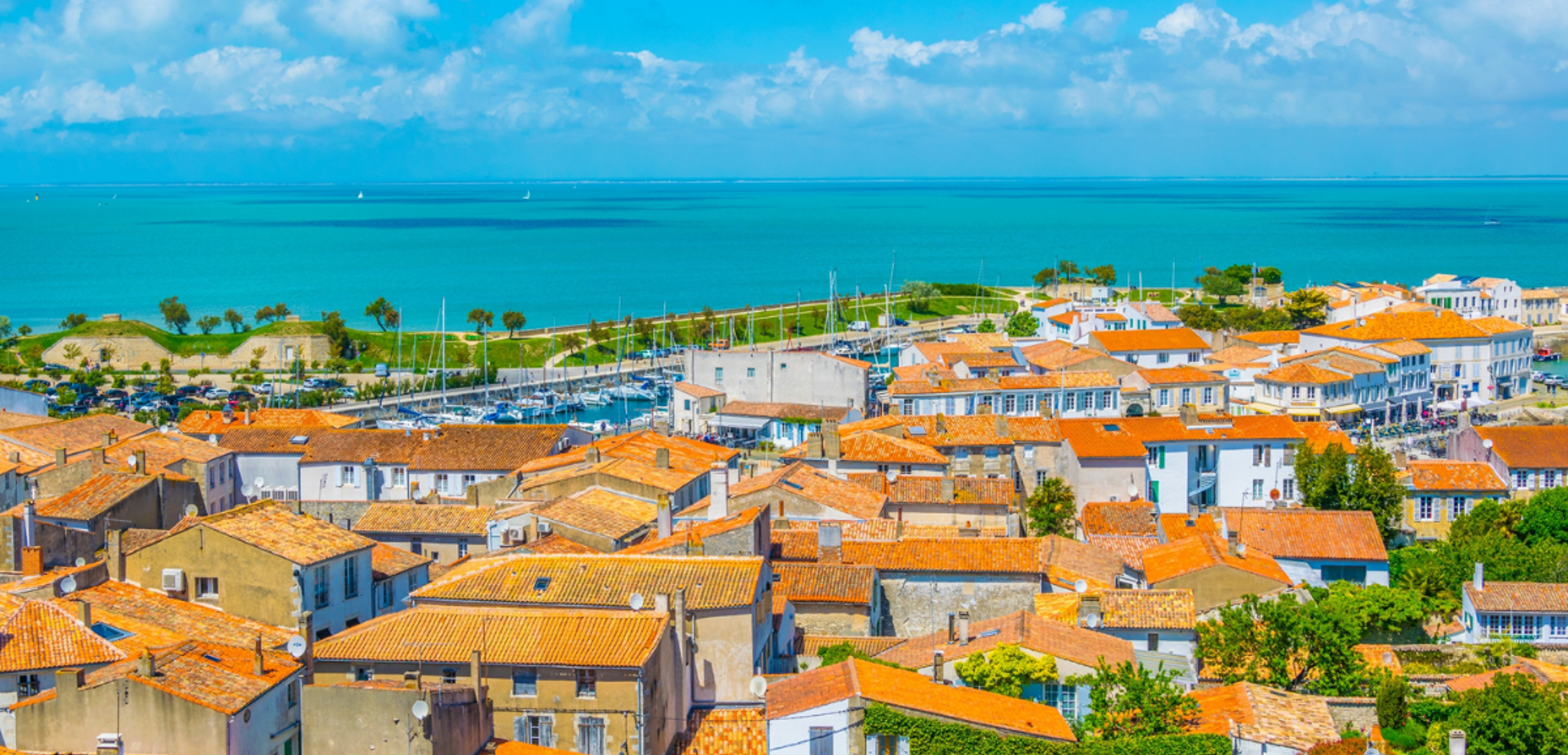 Vue de Saint Martin de Ré du haut de l'église