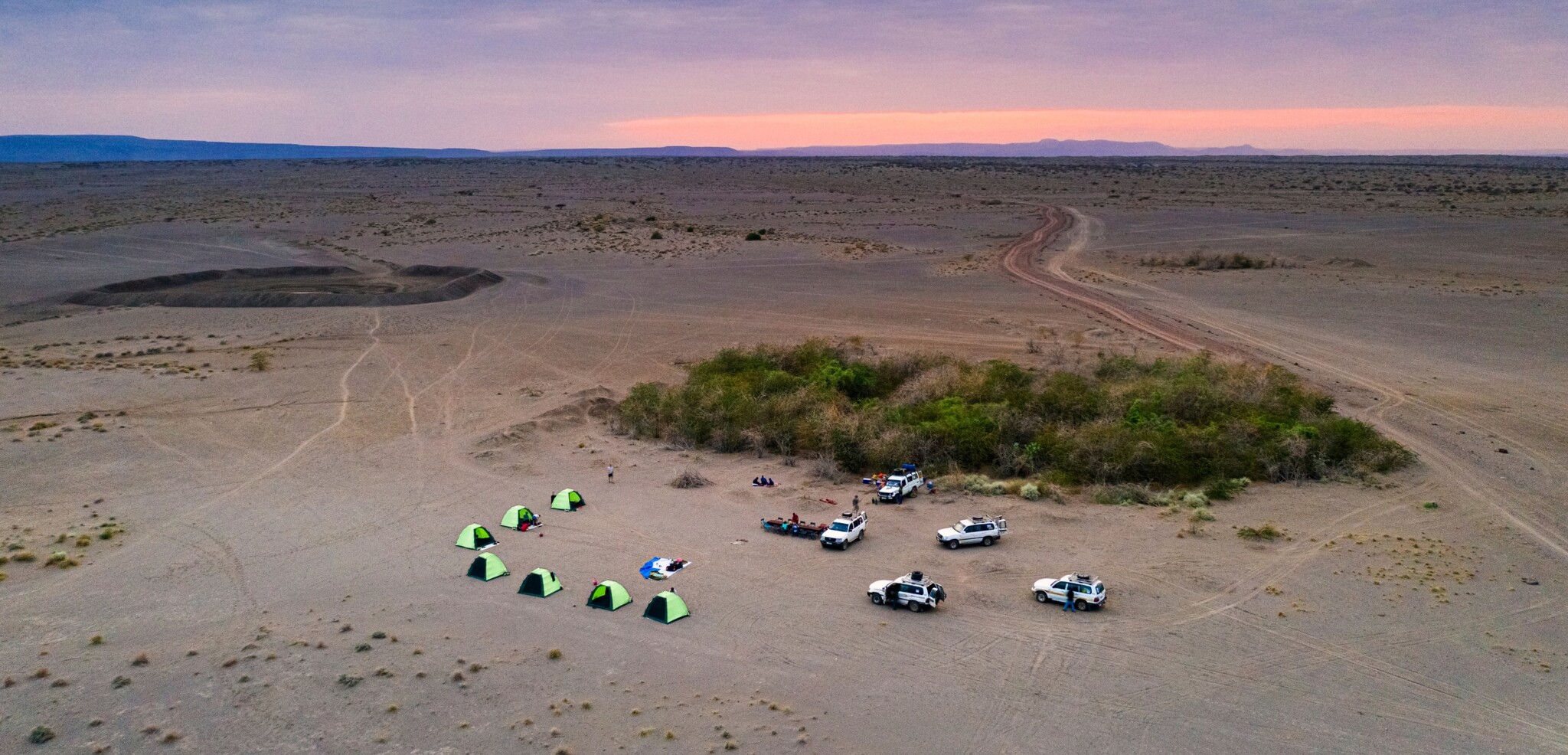 Campement, Désert du Danakil, Ethiopie