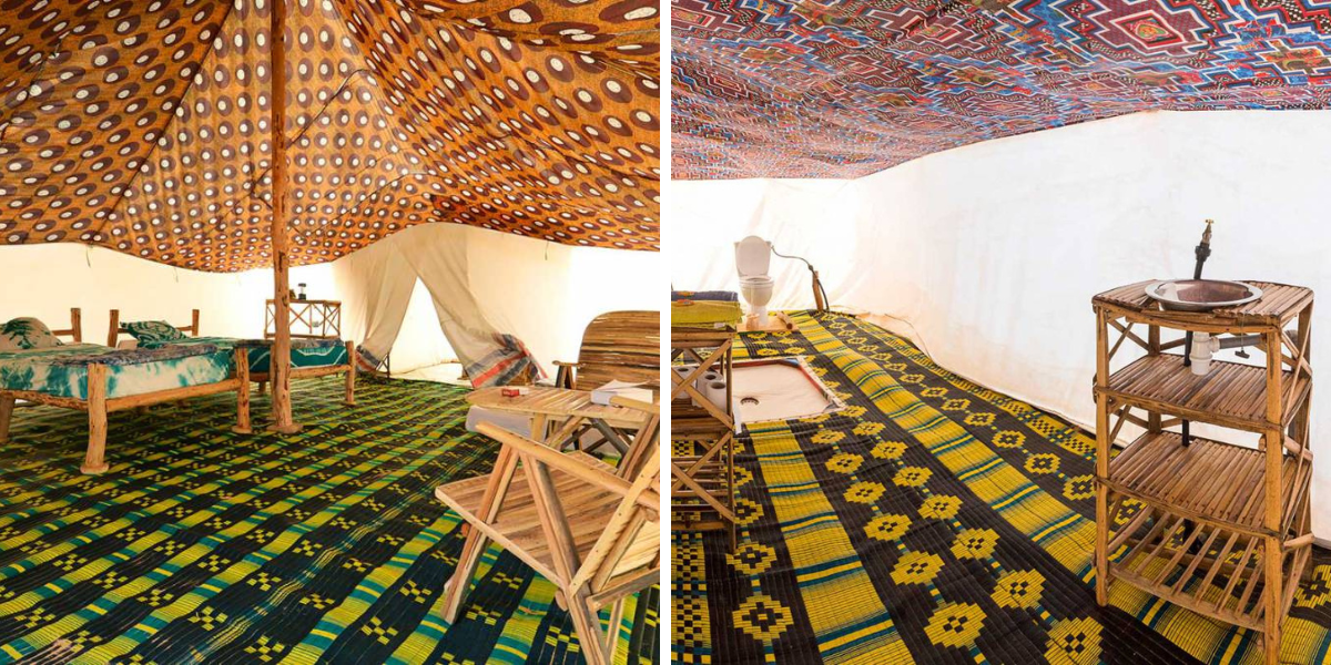 Dans des tentes tout confort (selon date de départ) 