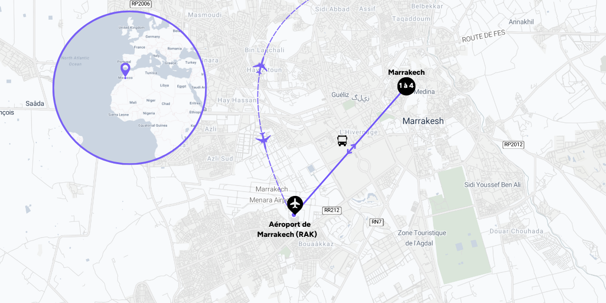 L'itinéraire de votre week-end à Marrakech