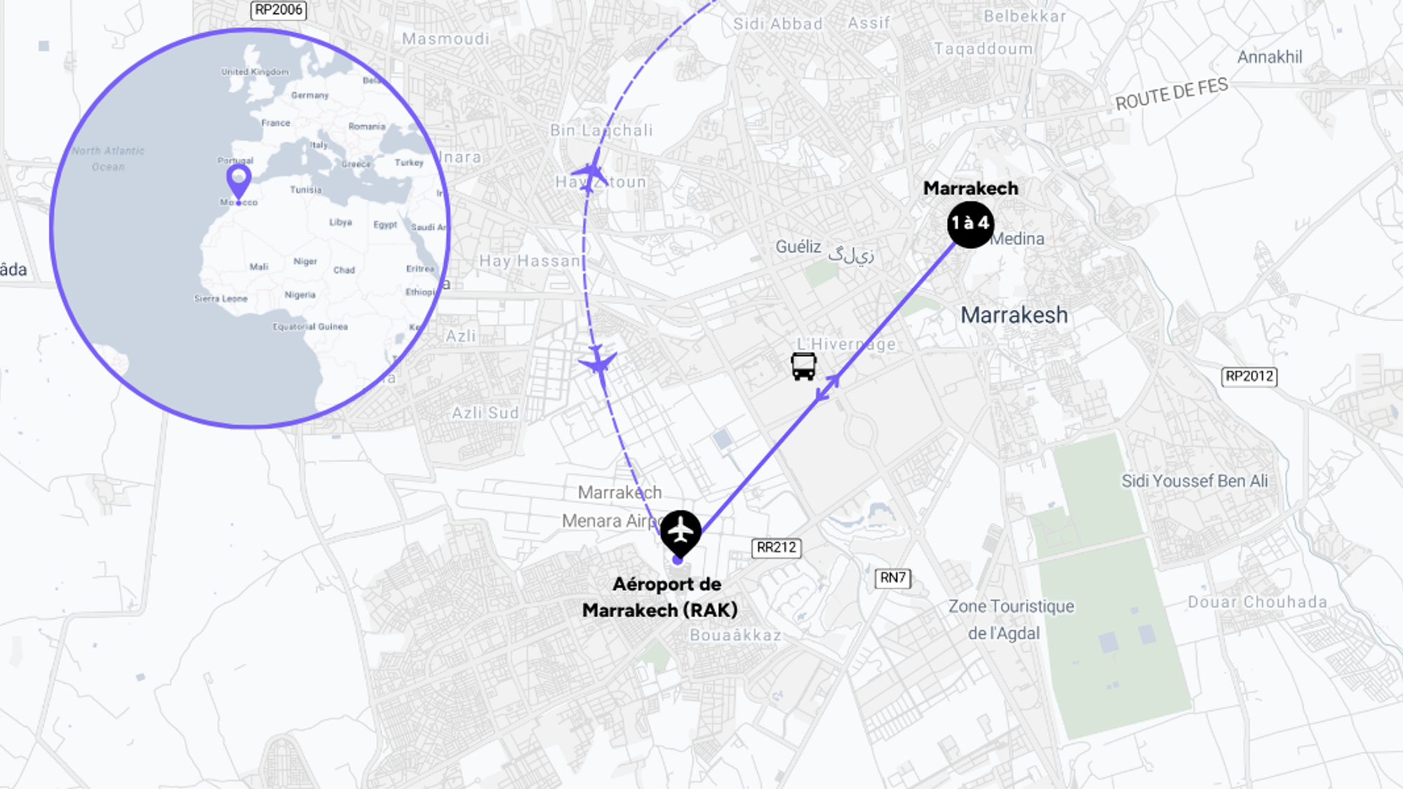 L'itinéraire de votre week-end à Marrakech