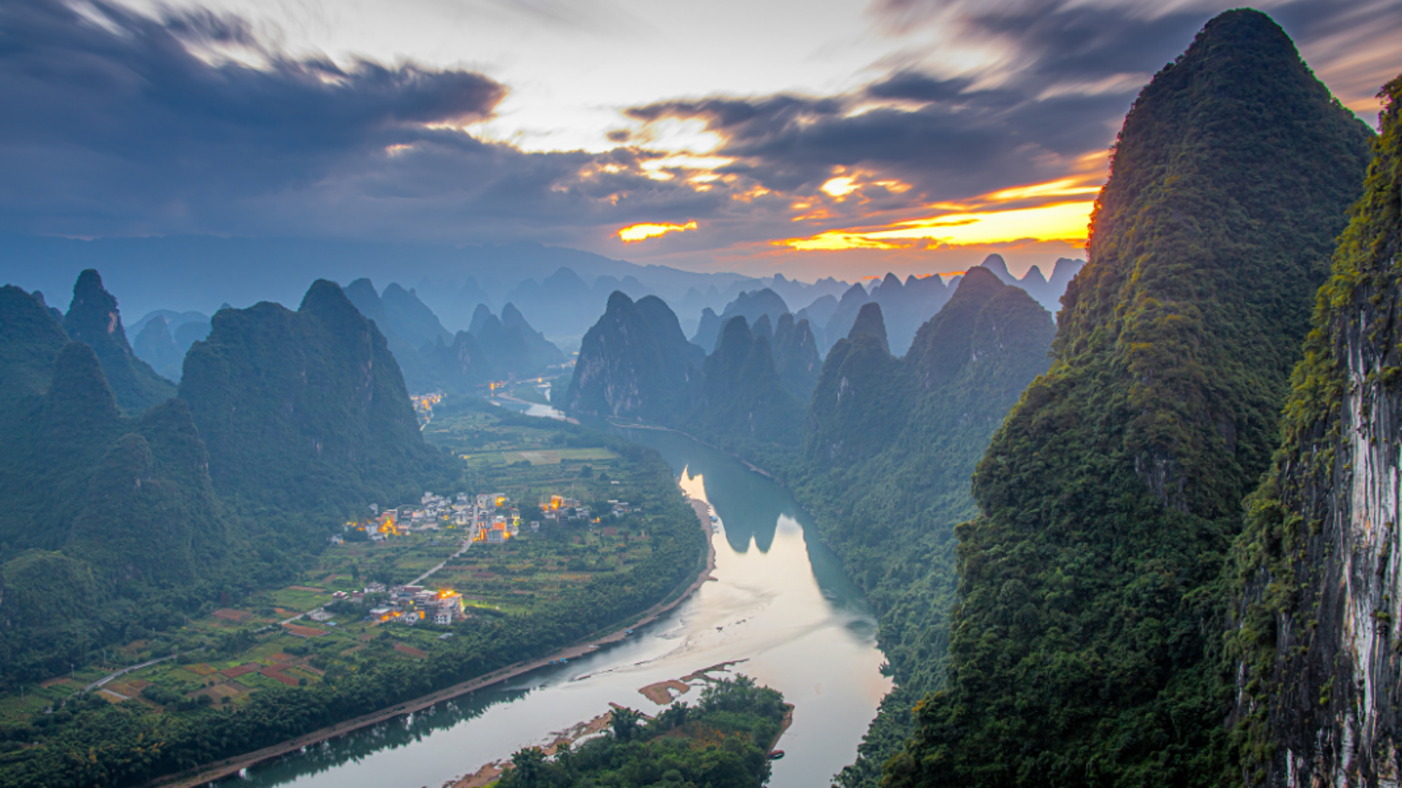 Point de vue de Xianggong, Chine