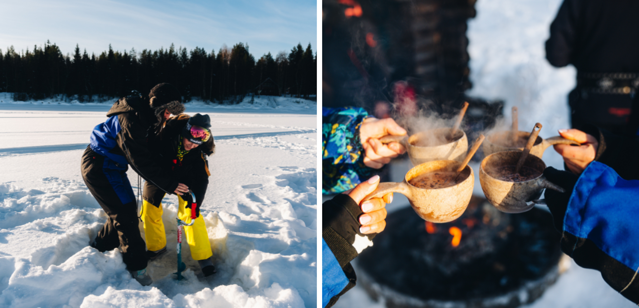 Place aux traditions, avec une initiation à la pêche sous la glace