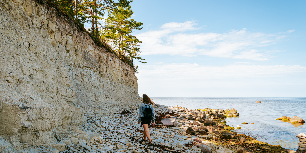 Au pied des falaises de Panga sur l'île de Saaremaa - jour 4 