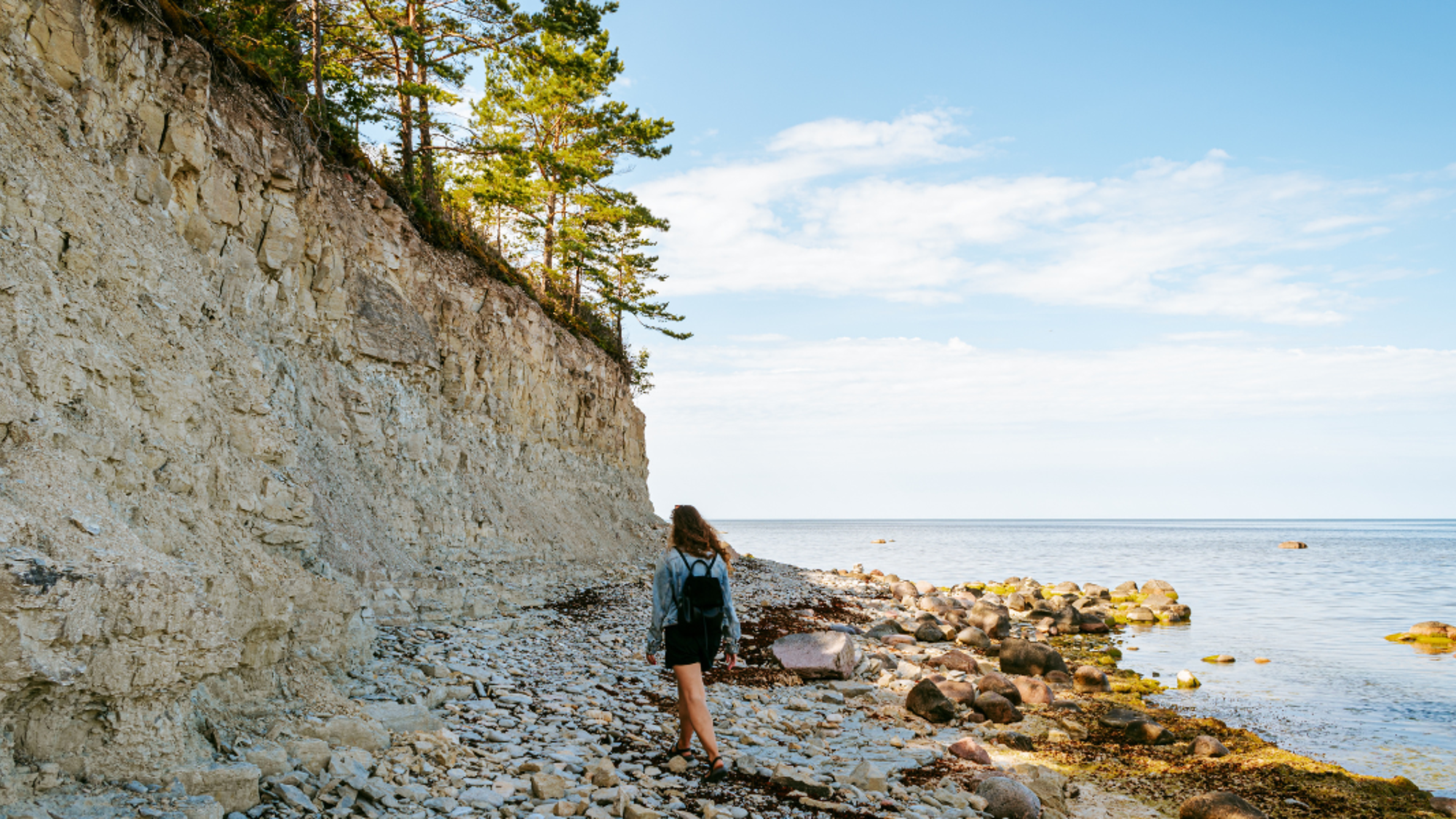 Au pied des falaises de Panga sur l'île de Saaremaa - jour 4