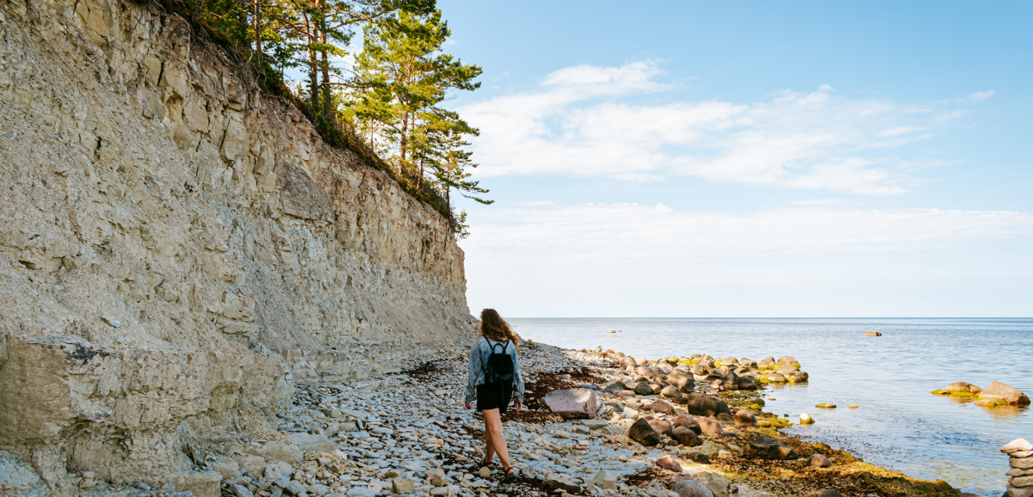 Au pied des falaises de Panga sur l'île de Saaremaa - jour 4