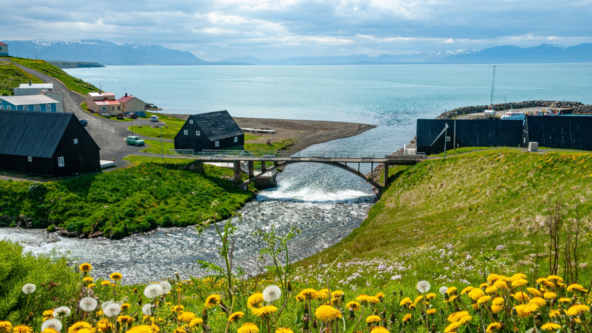 Village de Hofsós, Islande