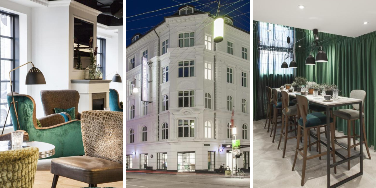 Les intérieurs de votre hébergement Absalon Boutique Hotel (ou similaire, photos non contractuelles) dans le quartier branché de Vesterbro, à Copenhague 