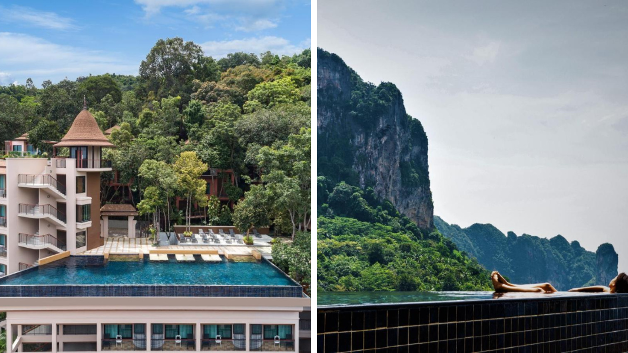 En mode détente entre piscine et plage !