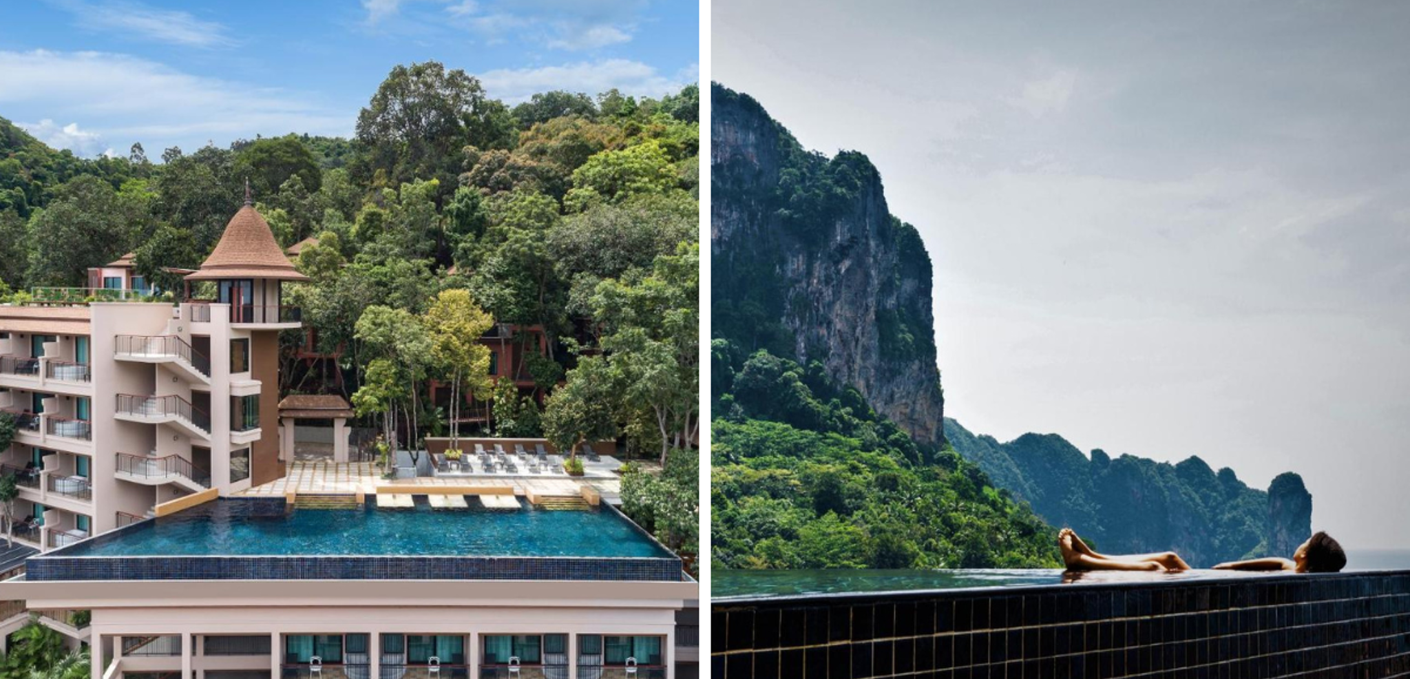En mode détente entre piscine et plage !