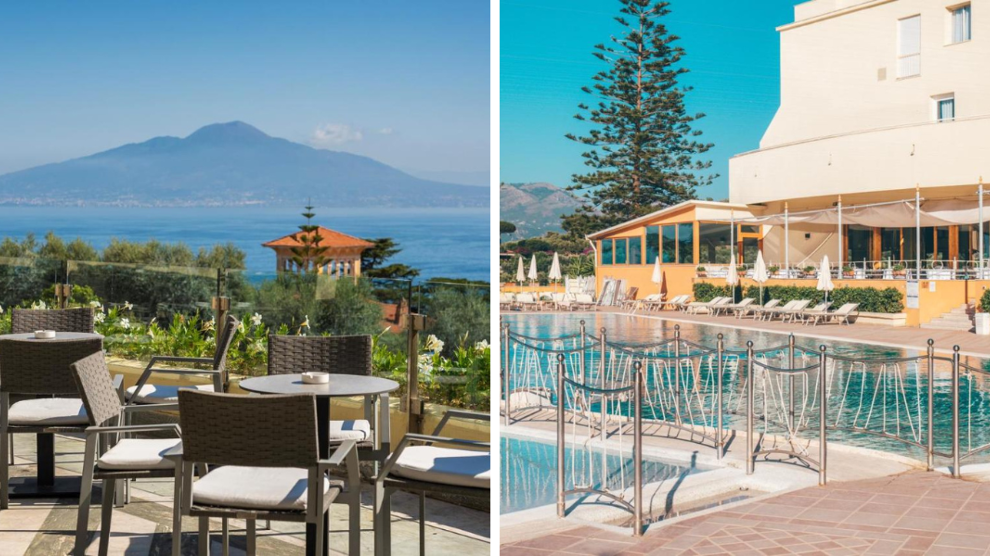 L'hôtel GH Vesuvio 4* à Sorrente (ou équivalent)