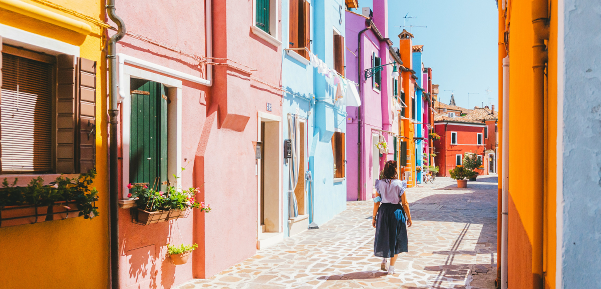 La découverte des îles de la lagune comme Burano (non inclus) - jours 1 à 4