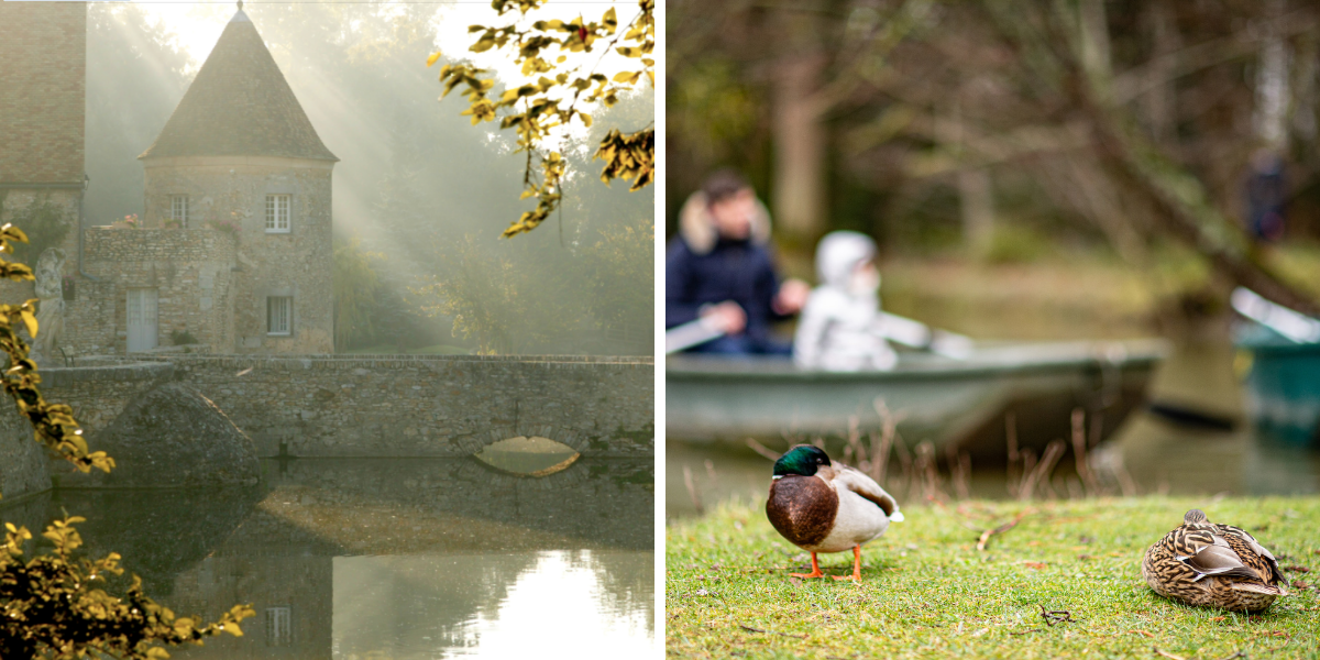 Parcourez les douves du château en barque
