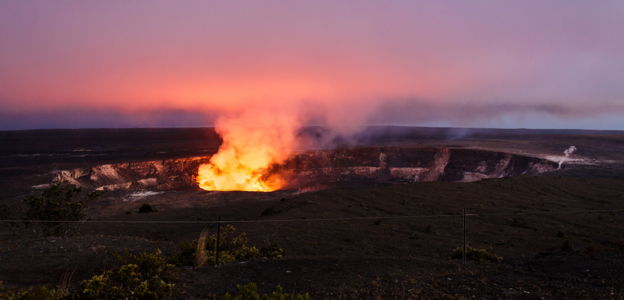 Assistez au spectacle insolite du lac de lave de Halemaumau