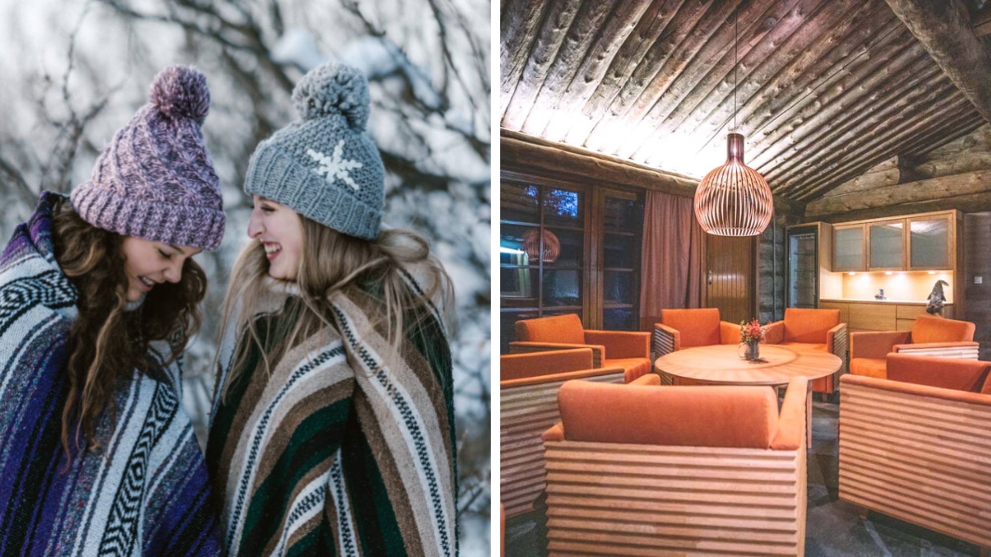 Ou dans les espaces chaleureux du chalet !