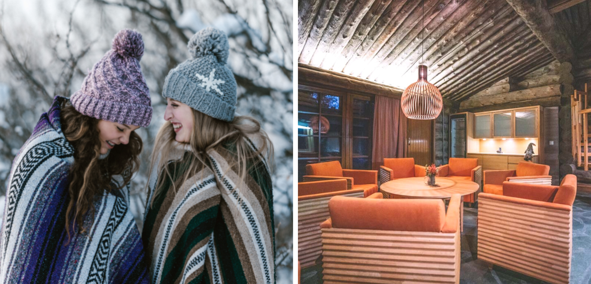 Ou dans les espaces chaleureux du chalet !