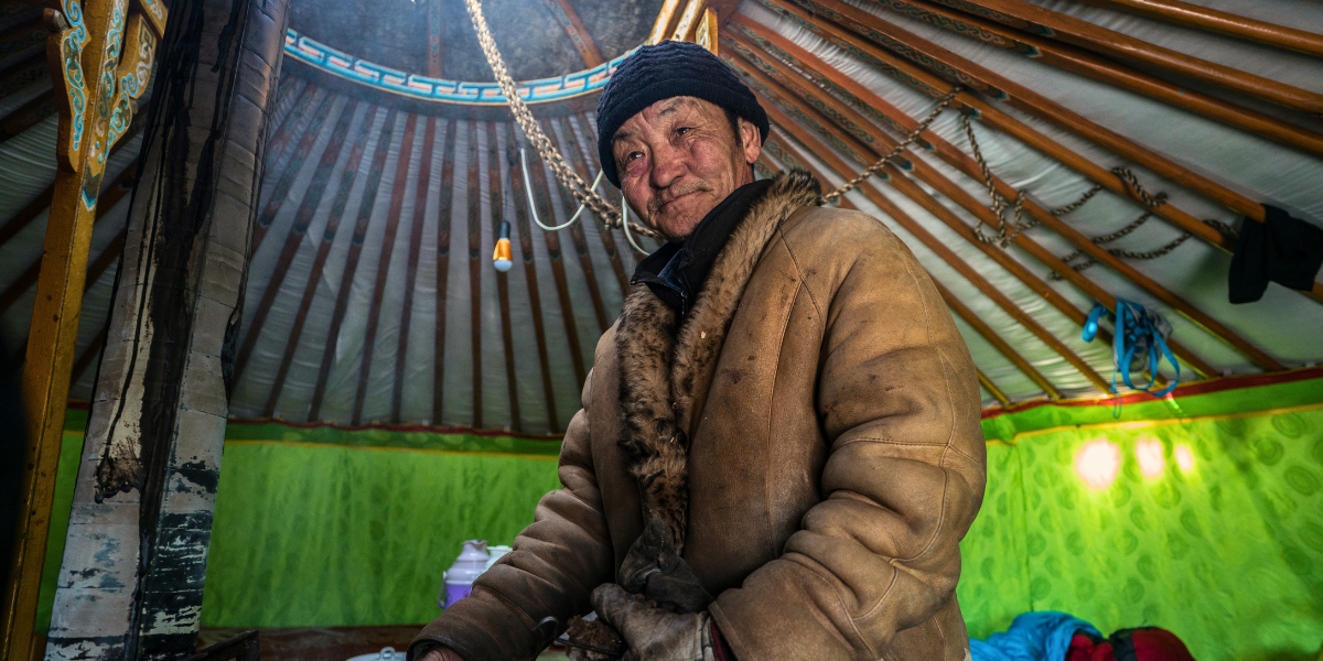Intérieur de la yourte, Bosgiin Guur 
