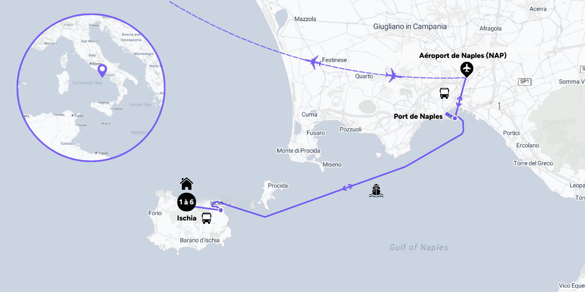 L'itinéraire de votre séjour bien-être à Ischia