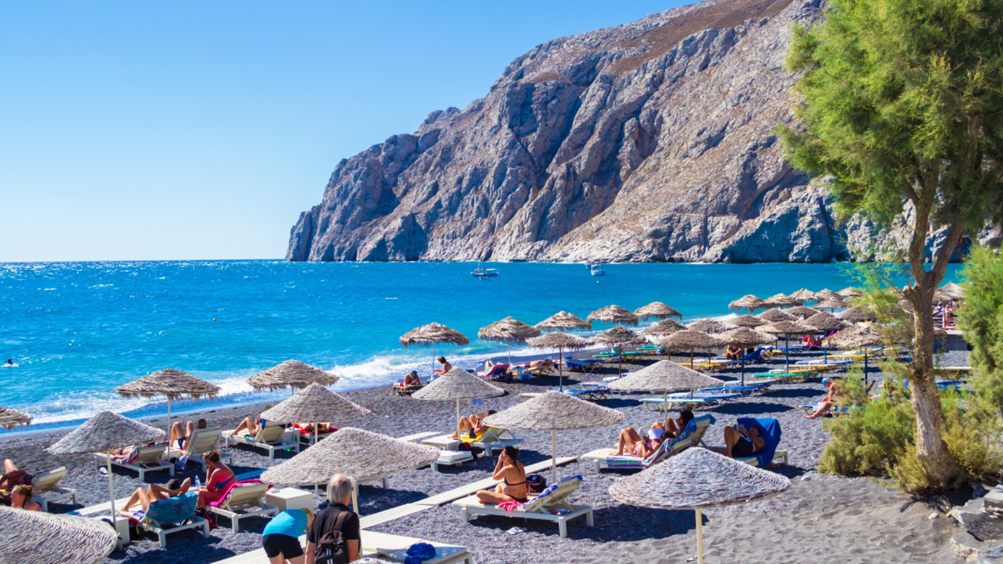 Kamari, l’emblématique plage de sable noir - jour 7