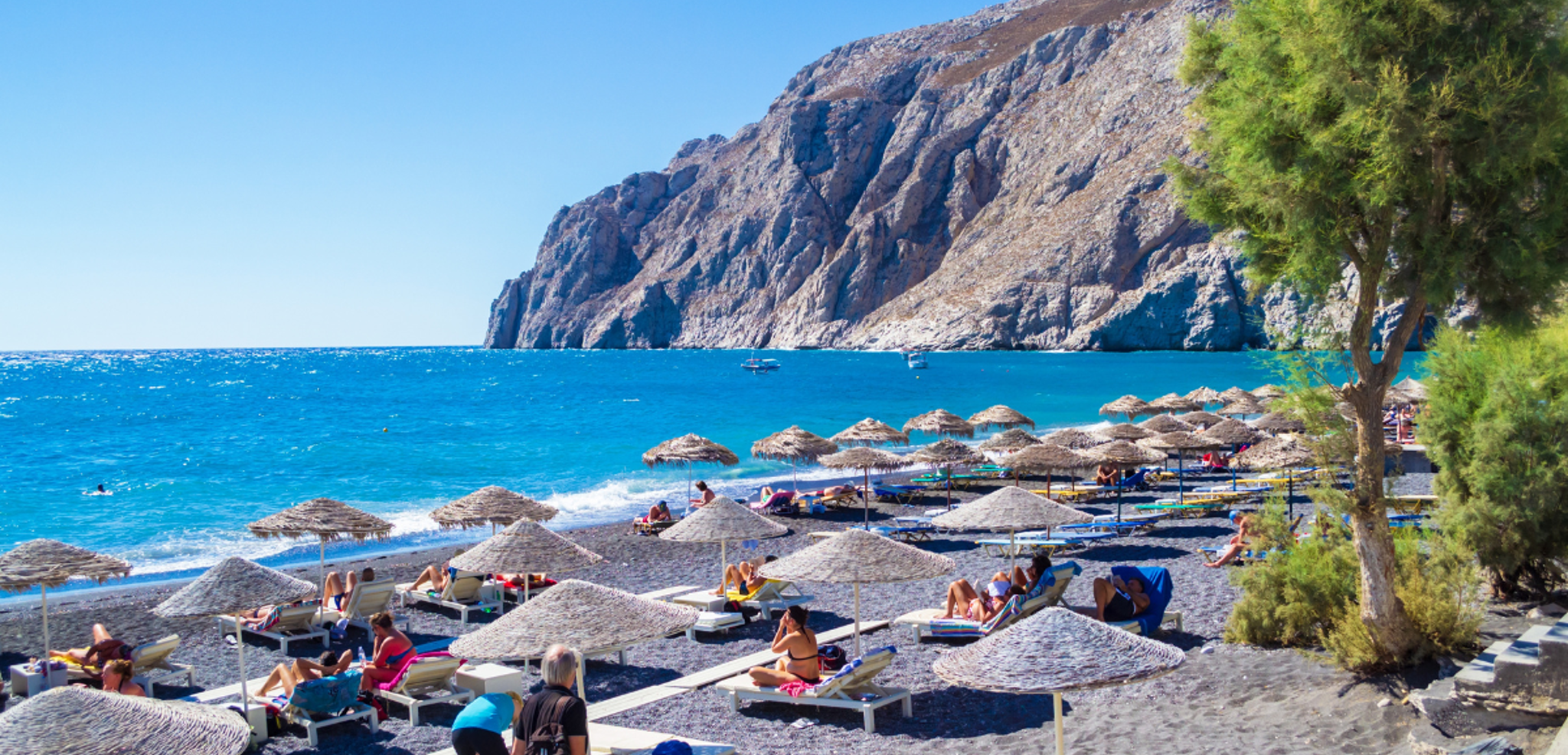 Kamari, l’emblématique plage de sable noir - jour 7