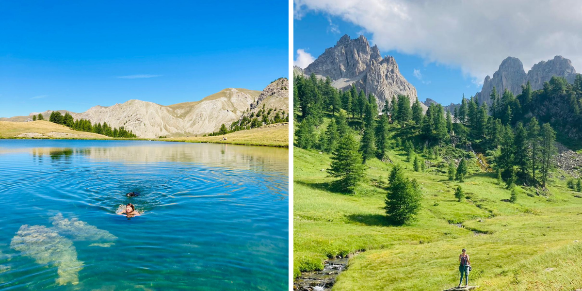 Un p'tit bain rafraichissant avant de repartir en rando ?