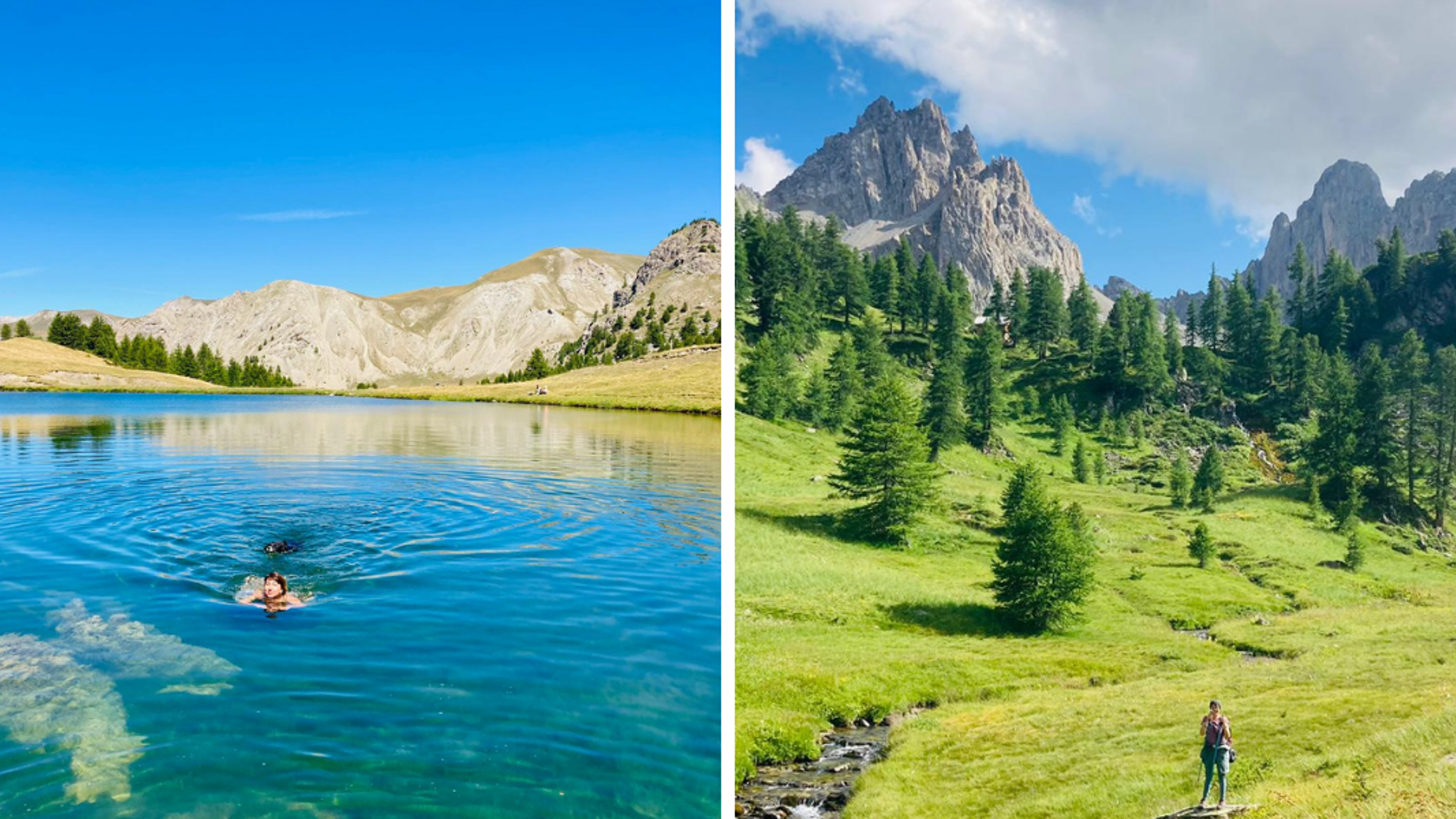 Un p'tit bain rafraichissant avant de repartir en rando ?